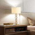 Glass ball combination fabric lampshade luxury table lamps